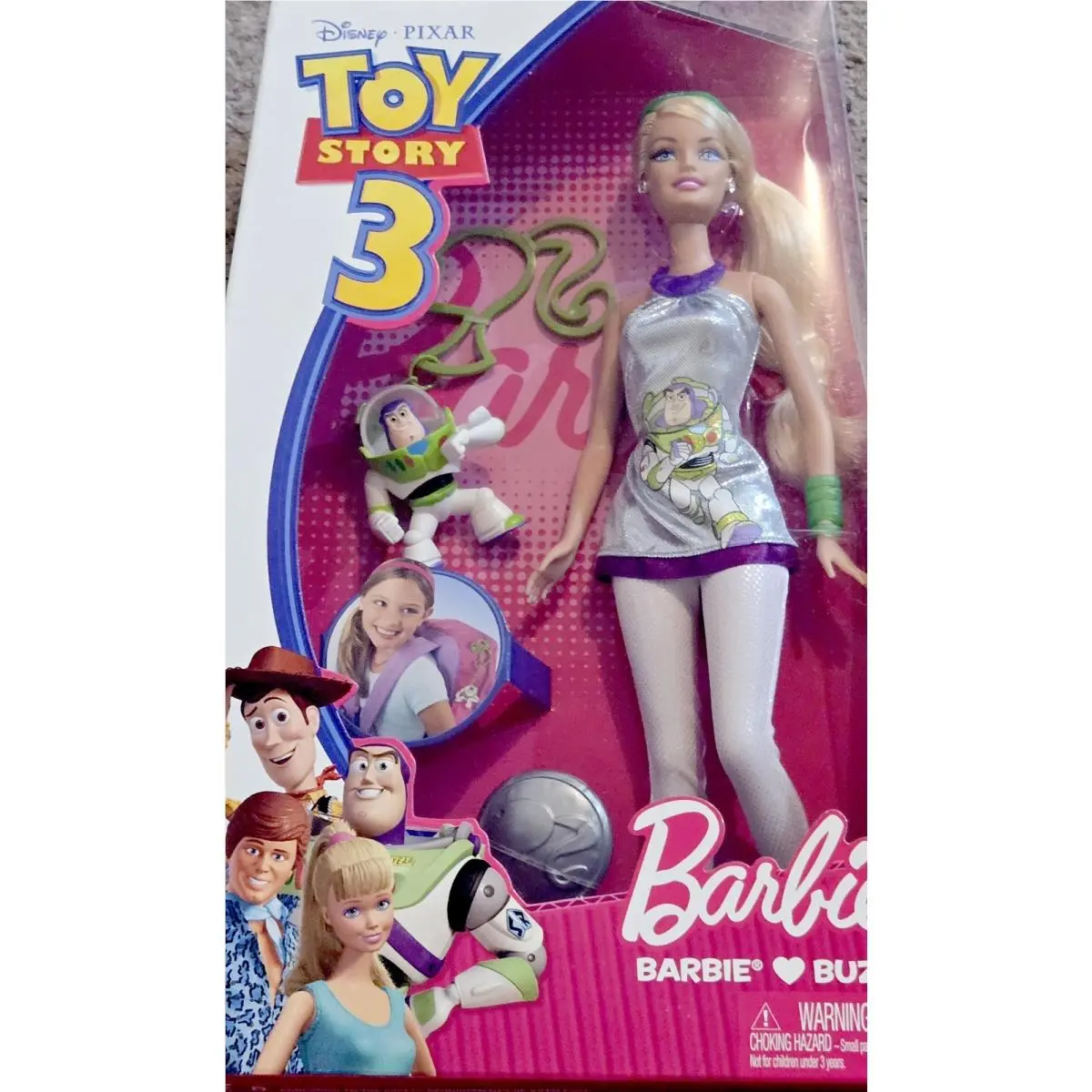 Mattel Disney/pixar Toy Story Barbie Loves Buzz Lightyear Doll pi