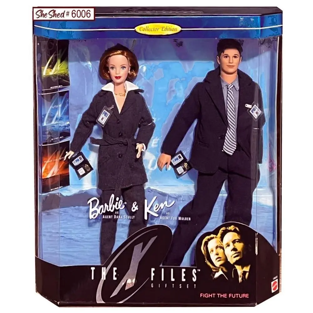 Barbie Ken X Files 1998 Collector Edition Scully Mulder Dolls 19630 Mattel