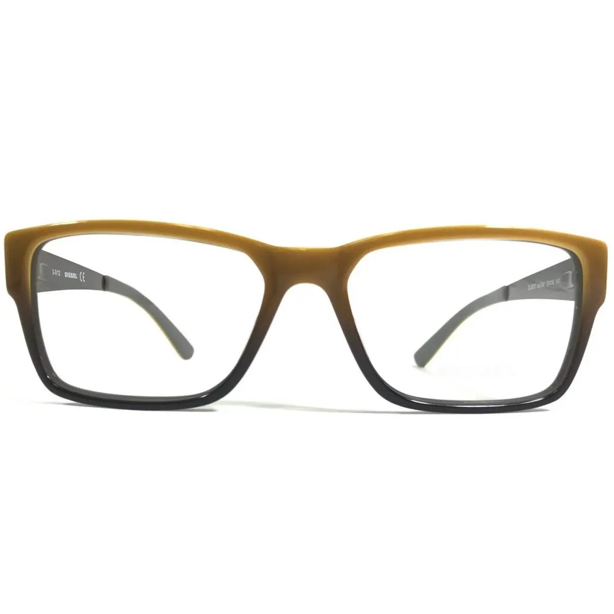 Diesel Eyeglasses Frames DL5027 col.041 Brown Yellow Square Full Rim 55-16-140