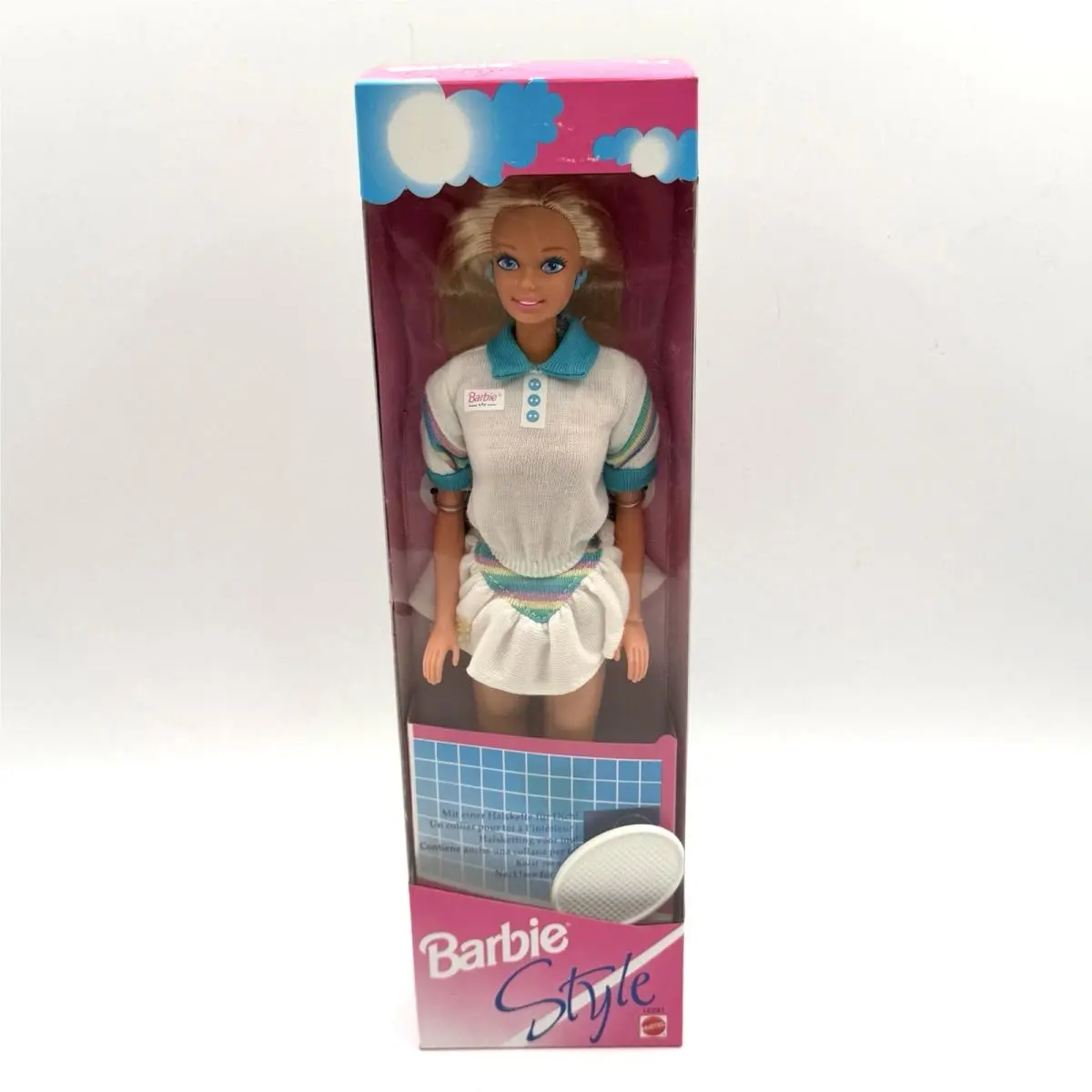 Nrfb 1994 Mattel Barbie Foreign Issue Style Tennis 12291 Blonde Barbie Doll