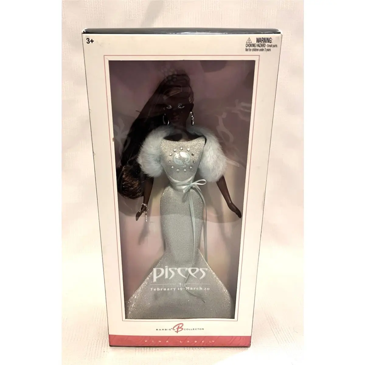 Mattel Barbie Zodiac Collection Pisces African American Pink Label Doll