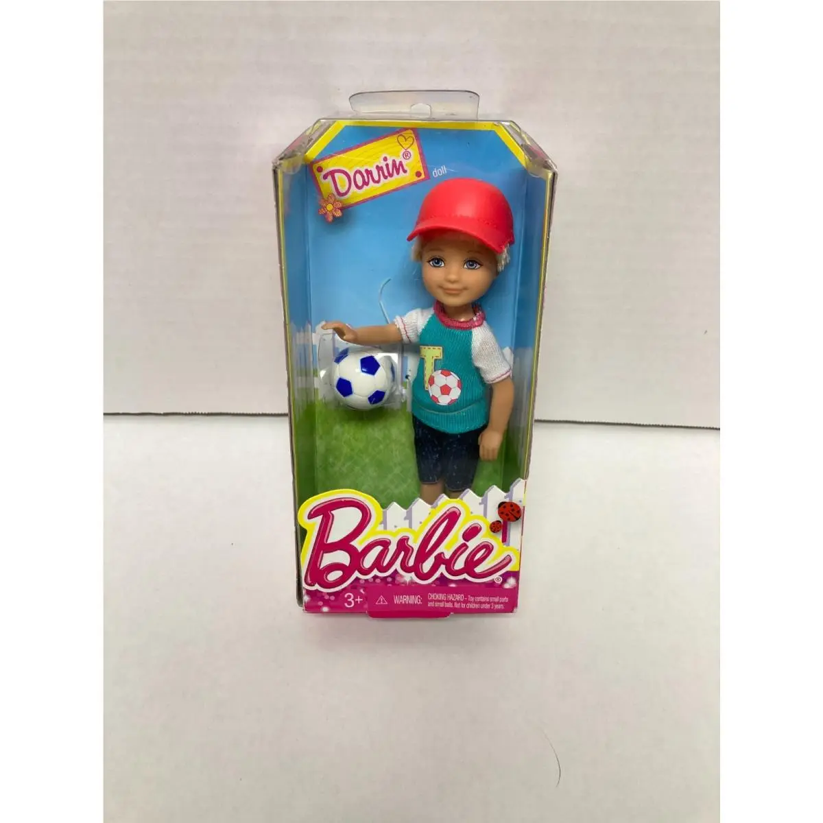 Barbie Sister Chesea Club Darrin Boy Doll Soccer Outfit Rooted Blong Hair 2013