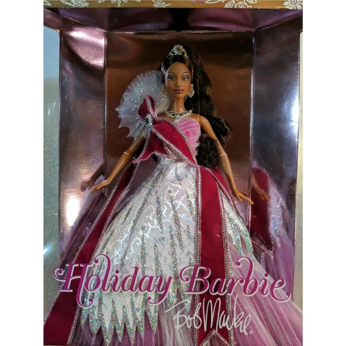 Mattel Barbie 2005 Holiday Barbie by Bob Mackie Doll African American Doll