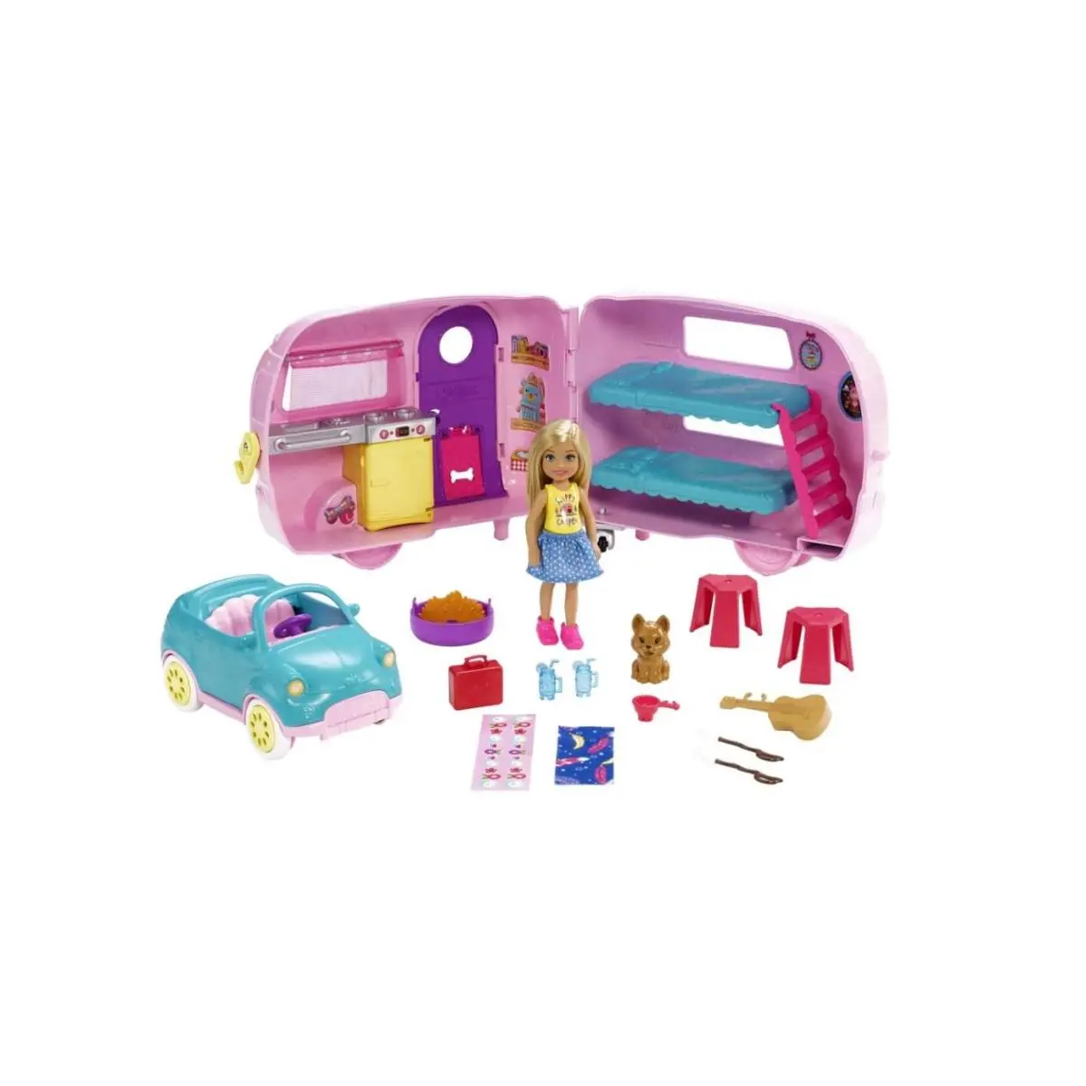 Barbie Chelsea Doll Playset Camper Multi