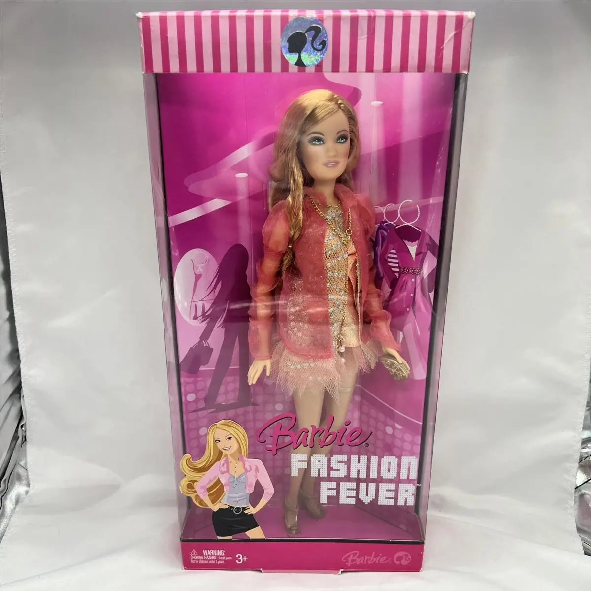 Barbie Fashion Fever Summer Doll Pink Gold Outfit 2007 Mattel No K8411/L3329