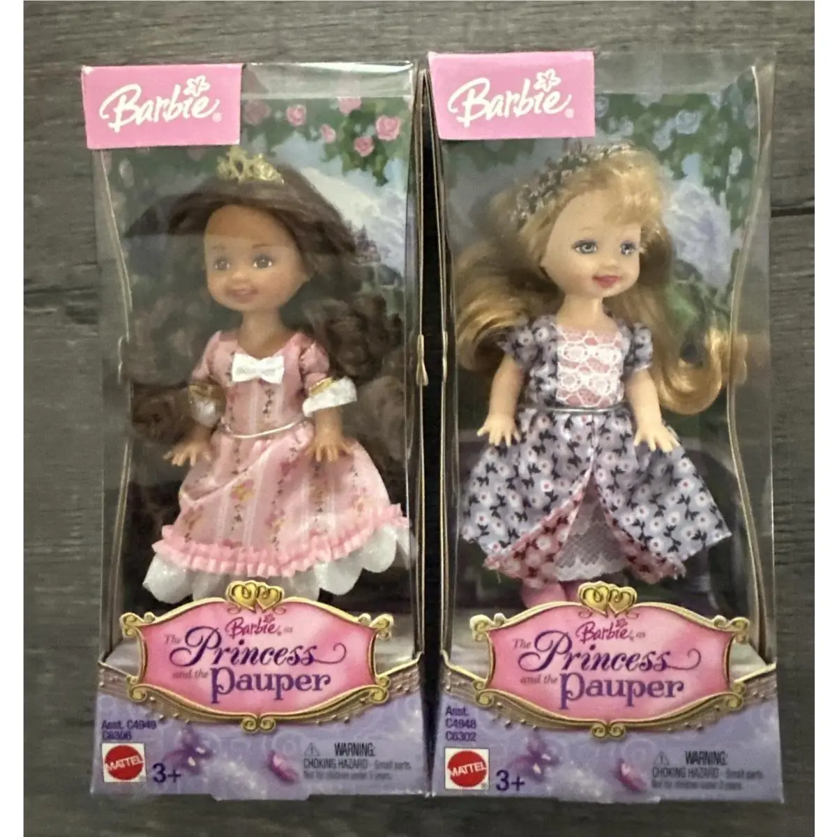 Barbie Kelly Dolls - 2 The Princess and The Pauper Dolls - Mib