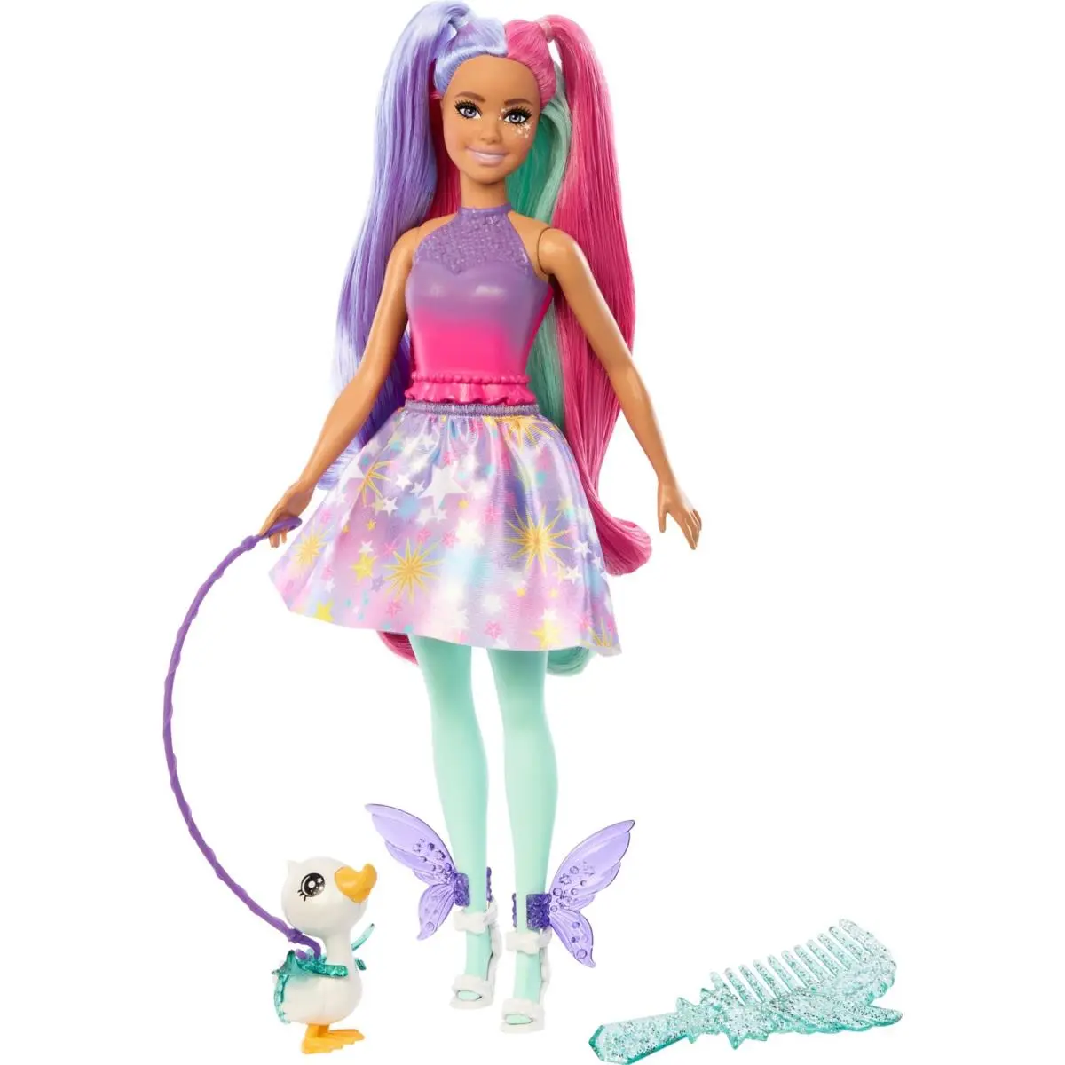 Barbie A Touch of Magic Doll with Pet Duck Fantasy Outfit and Accessories