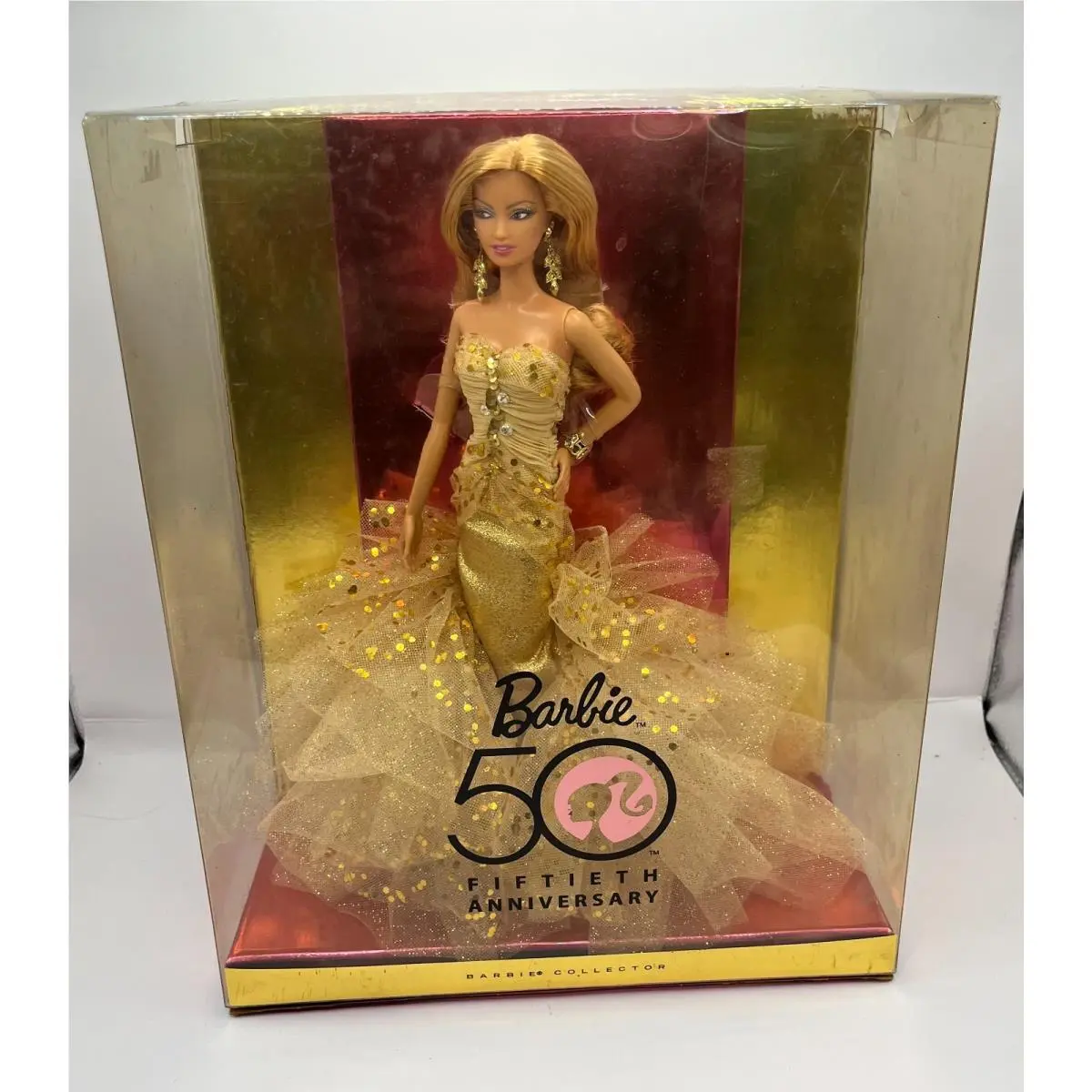 Barbie 50th Anniversay Gold Label Collector Doll Gold Dress 2008