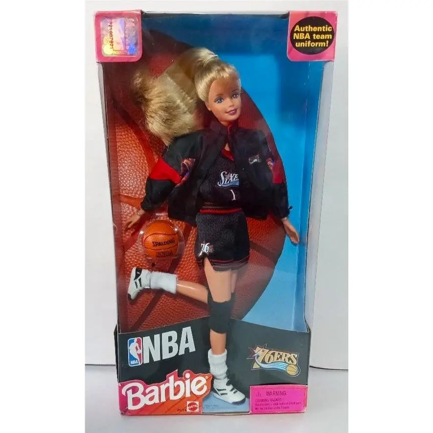 Vintage 1998 Nba Barbie Doll : Philadelphia 76ERS Nrfb