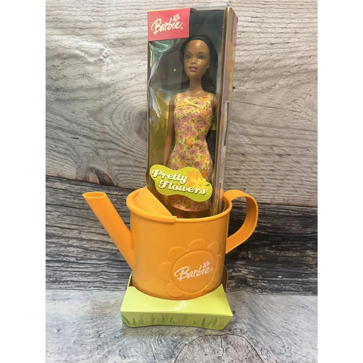 2003 Pretty Flowers Barbie In Watering Can B5851