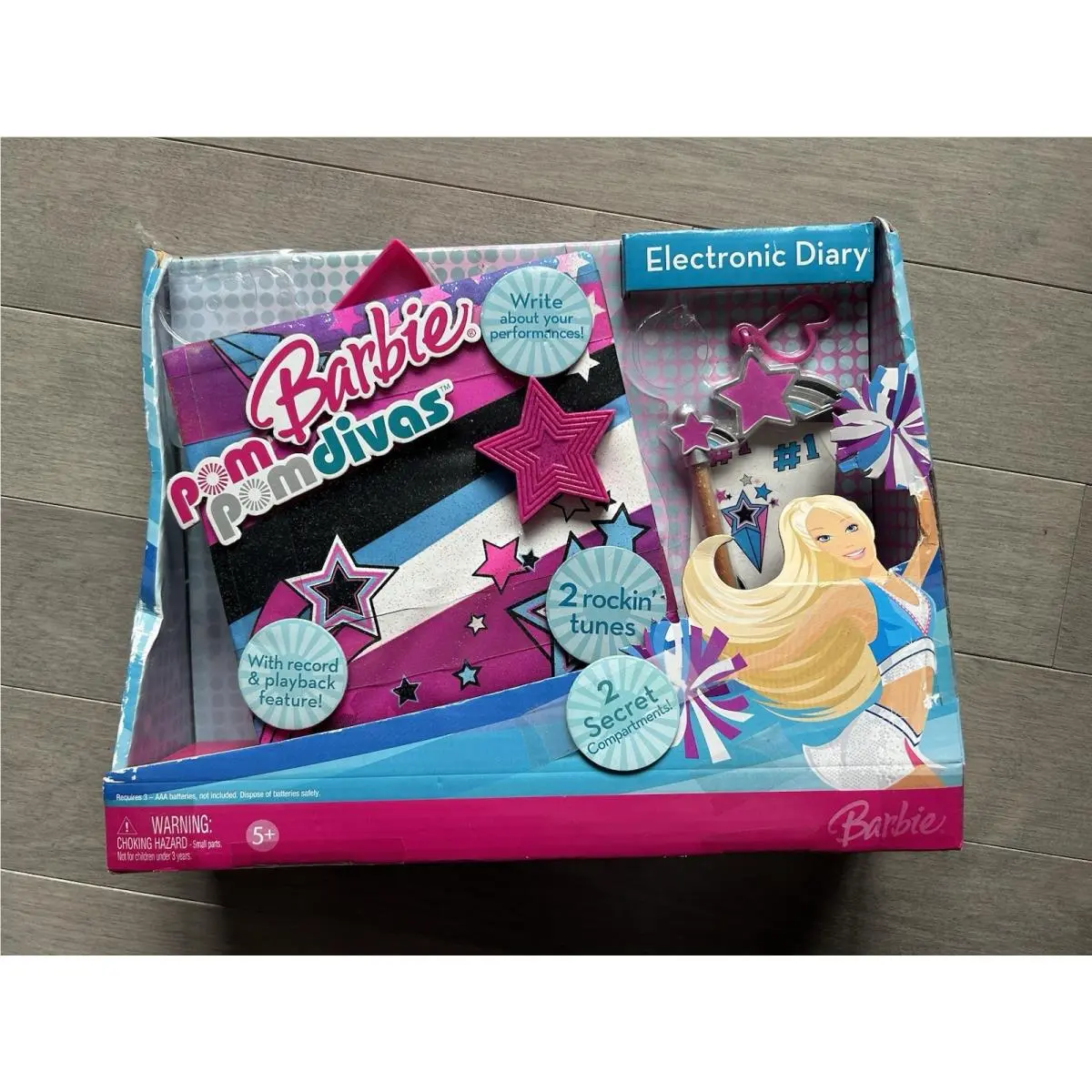 Mattel 2006 Barbie Pom Pom Divas Electronic Diary