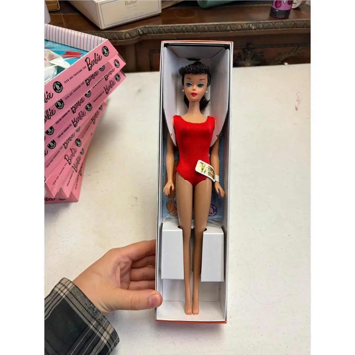 Barbie Teenage Model Brunette Ponytail Doll Reproduction 2011 Mattel X3122 Nrfb