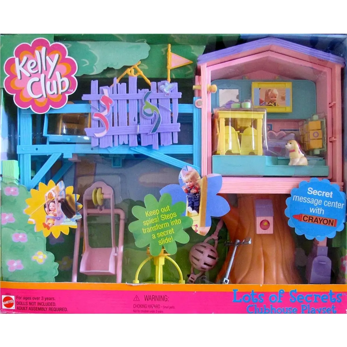 Barbie Kelly Lots of Secrets Clubhouse Playset Collectible Rare