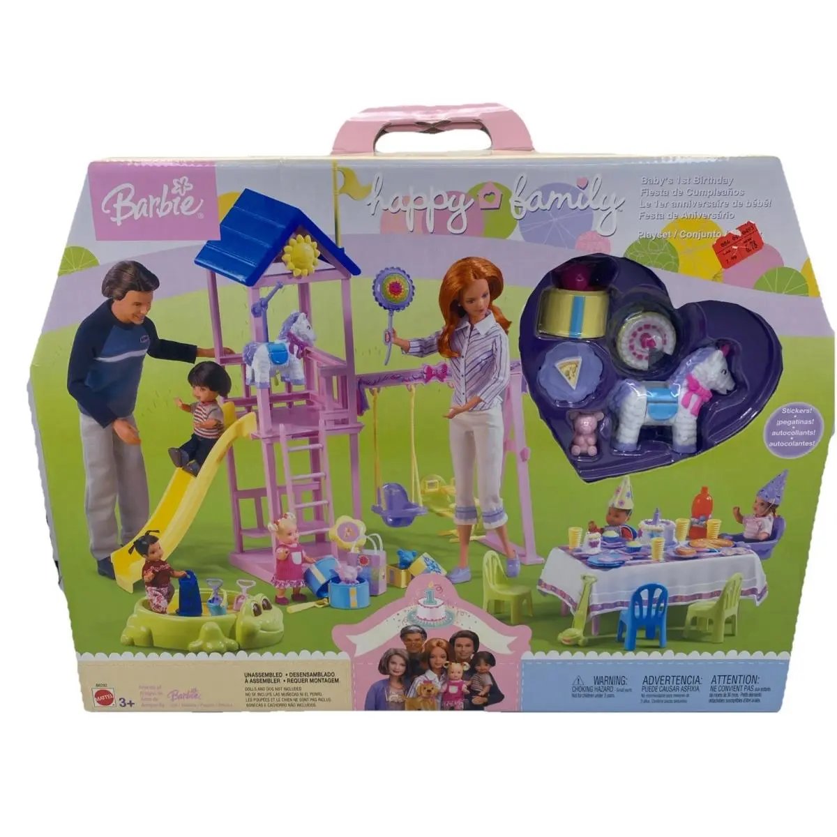 2003 Vtg Barbie Happy Family Happy Birthday 1st Birthday Playset B6292
