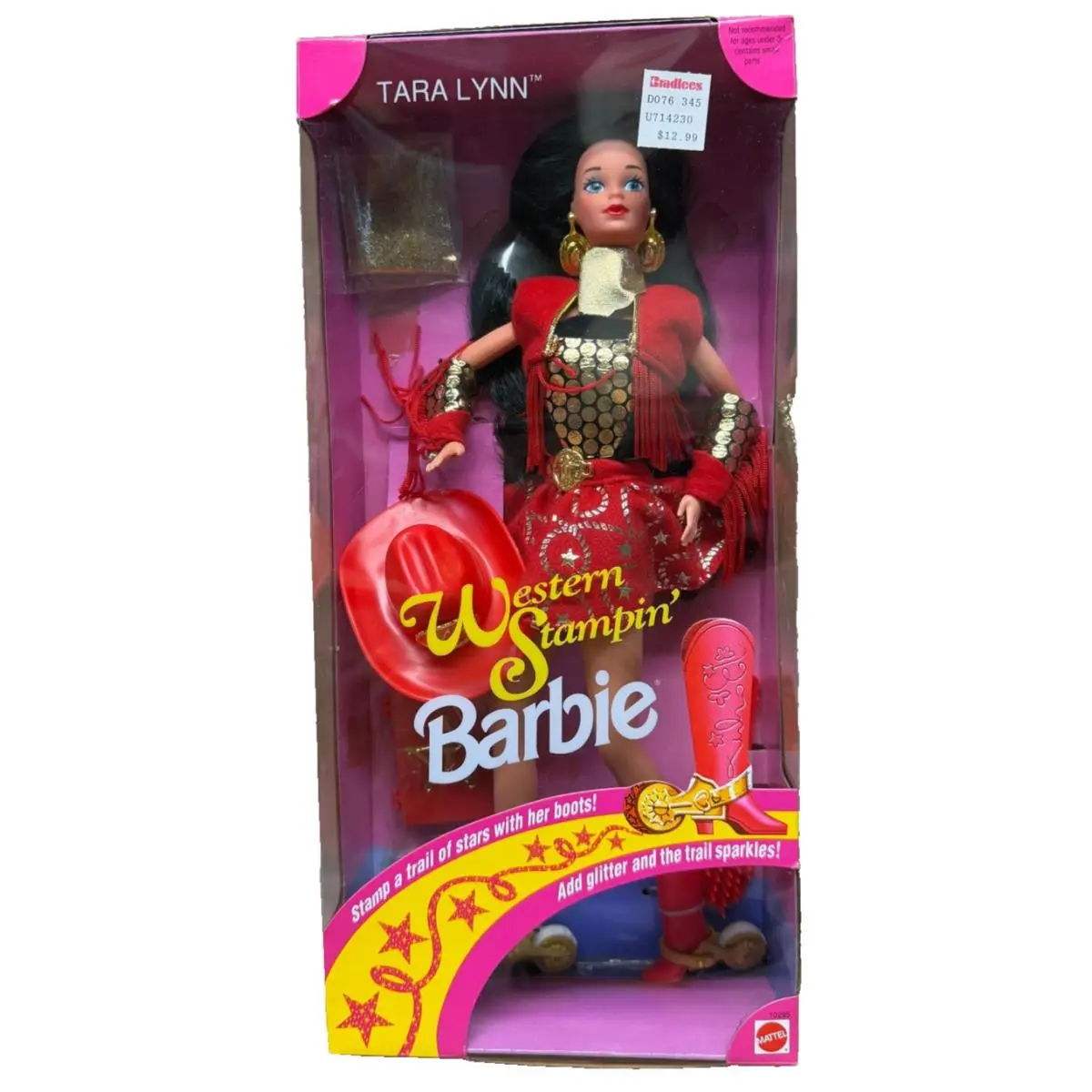 Vtg 1993 Mattel Western Stampin Barbie Tara Lynn Doll 10295 Nrfb