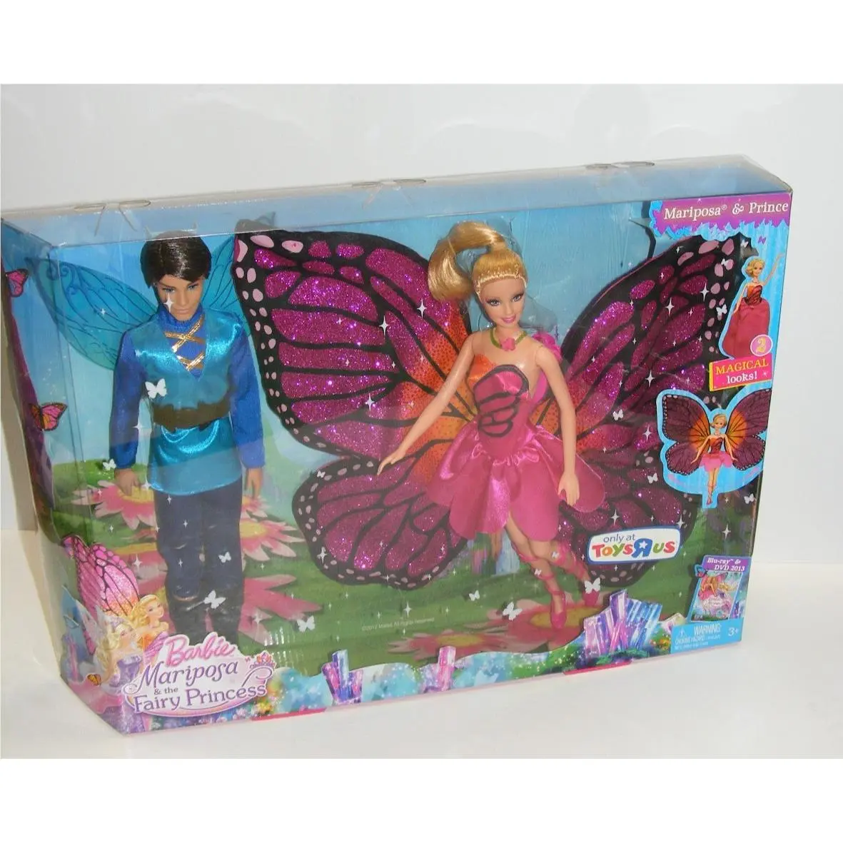 2012 Barbie Doll Mariposa and The Fairy Princess with Boy Prince B-2
