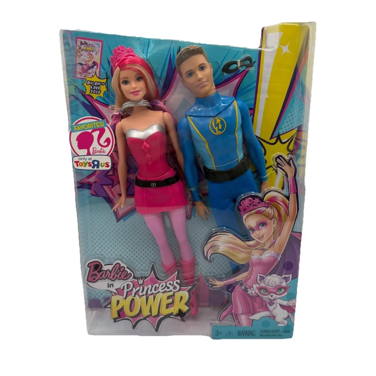 2014 “barbie Ken Doll in Princess Power” Toys R Us Exclusive Set CHG37