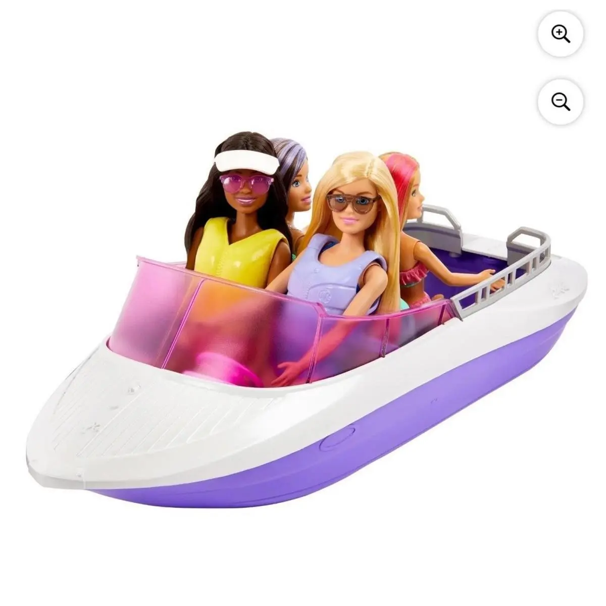 Barbie Mermaid Power Dolls and Boat Playset with Malibu Brooklyn Dolls