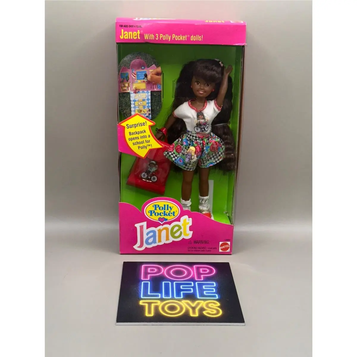 Vintage 1994 Mattel Barbie “polly Pocket Janet” 12984 Nrfb