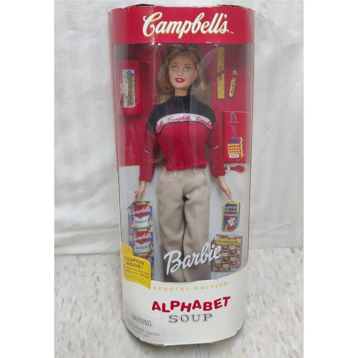 Campbell`s Alphabet Soup Barbie Doll Special Edition 1999 Mattel 26845
