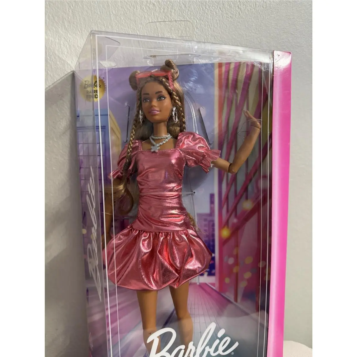 Barbie Deluxe Style Wave 2 Rare Find Doll Metallic Glam Outfit 12”