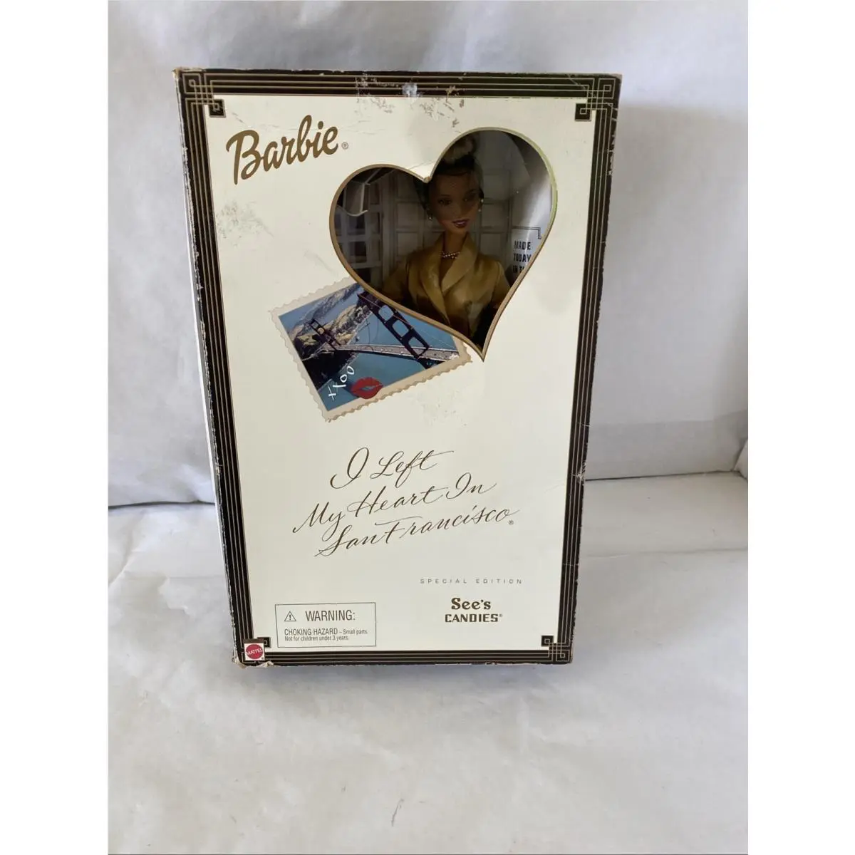 2001 Barbie African American See`s Candies Limited Ed. Doll Nrf Box