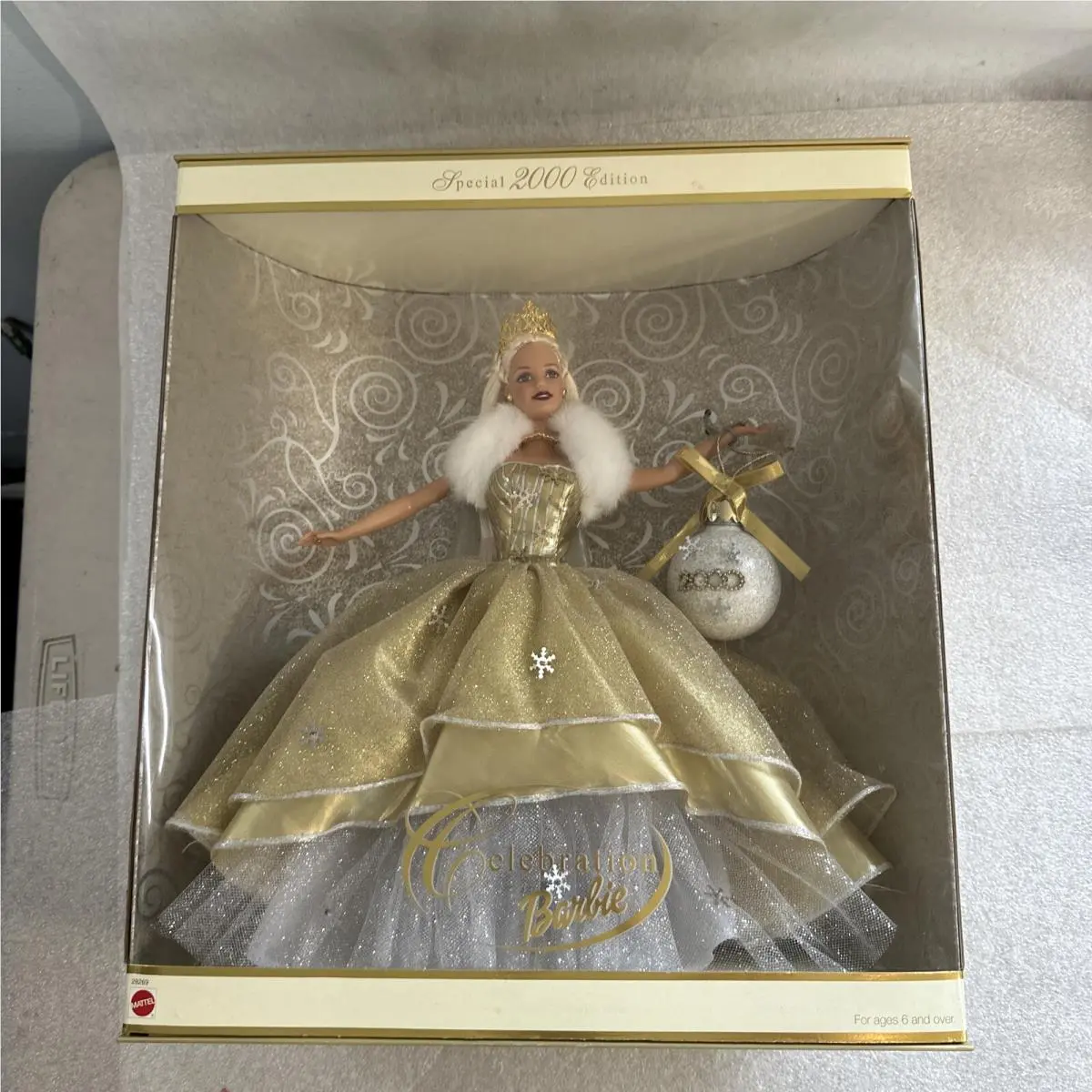 2000 Special Edition Celebration Barbie Doll Gold Dress Mattel