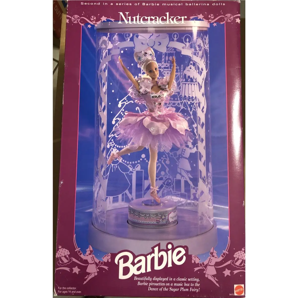 Barbie Mattel Musical Nutcracker Ballerina Doll Sugarplum Fairy 5472 1991