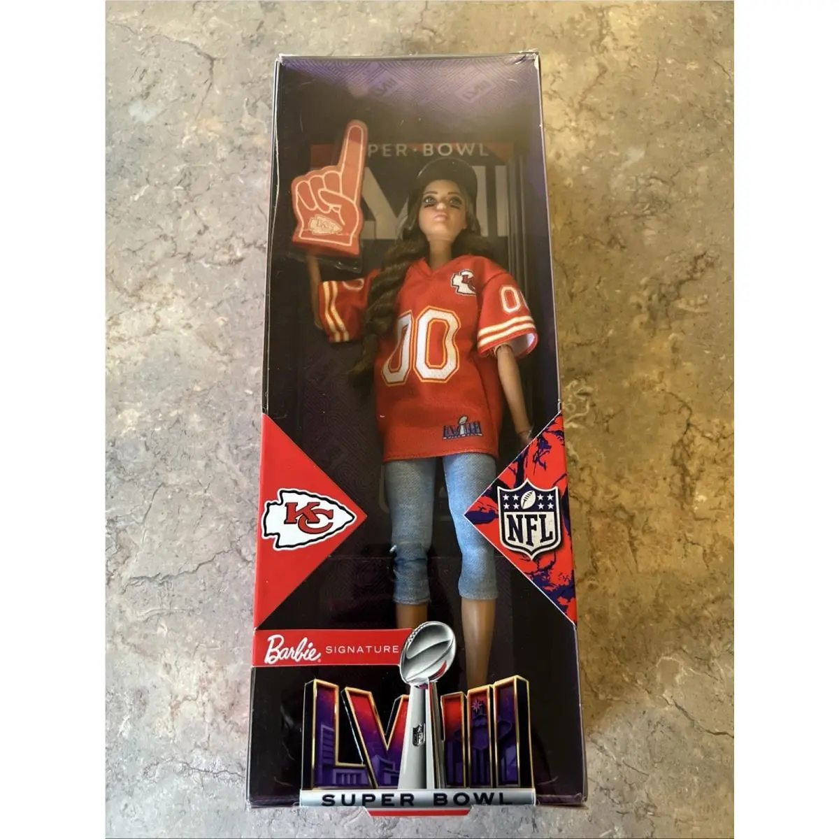 2024 Barbie Signature Nfl Super Bowl Lviii Champion Kansas City Chiefs Doll