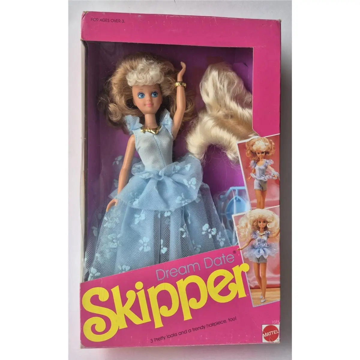 Dream Date Fantasia Skipper Doll Packout Sample 1075 Nrfb 1989 Mattel