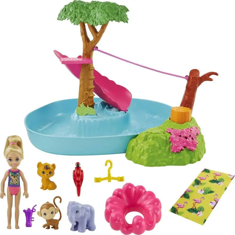 Barbie and Chelsea The Lost Birthday Splashtastic Pool Surprise Playset Chelsea