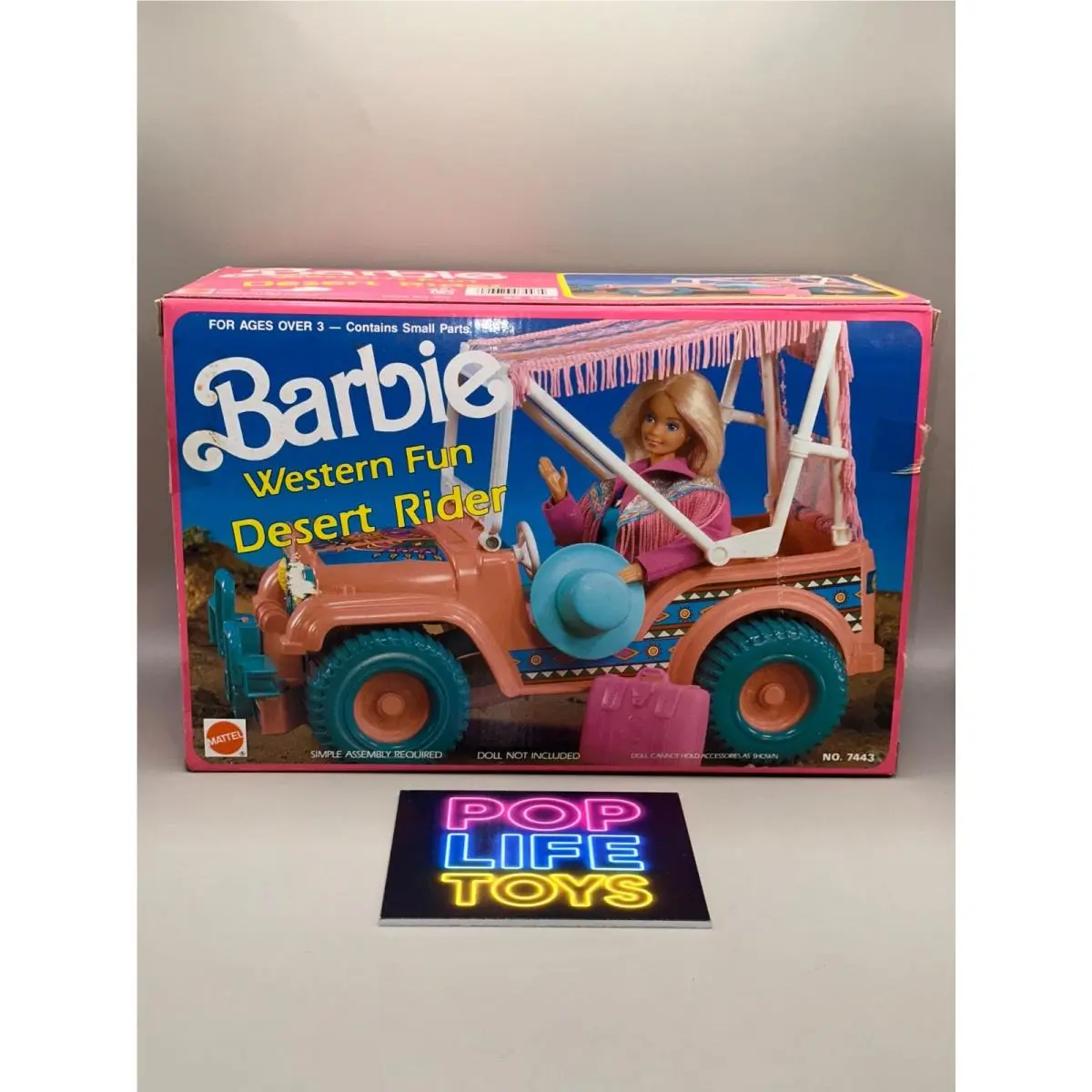 Vintage 1990 Mattel Barbie “western Fun Desert Rider” 7443
