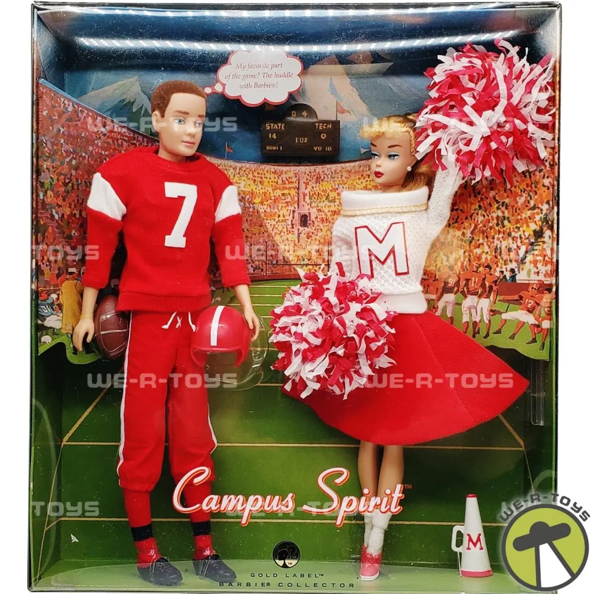 Campus Spirit Barbie and Ken Doll Giftset Gold Label 2008 Mattel L9649