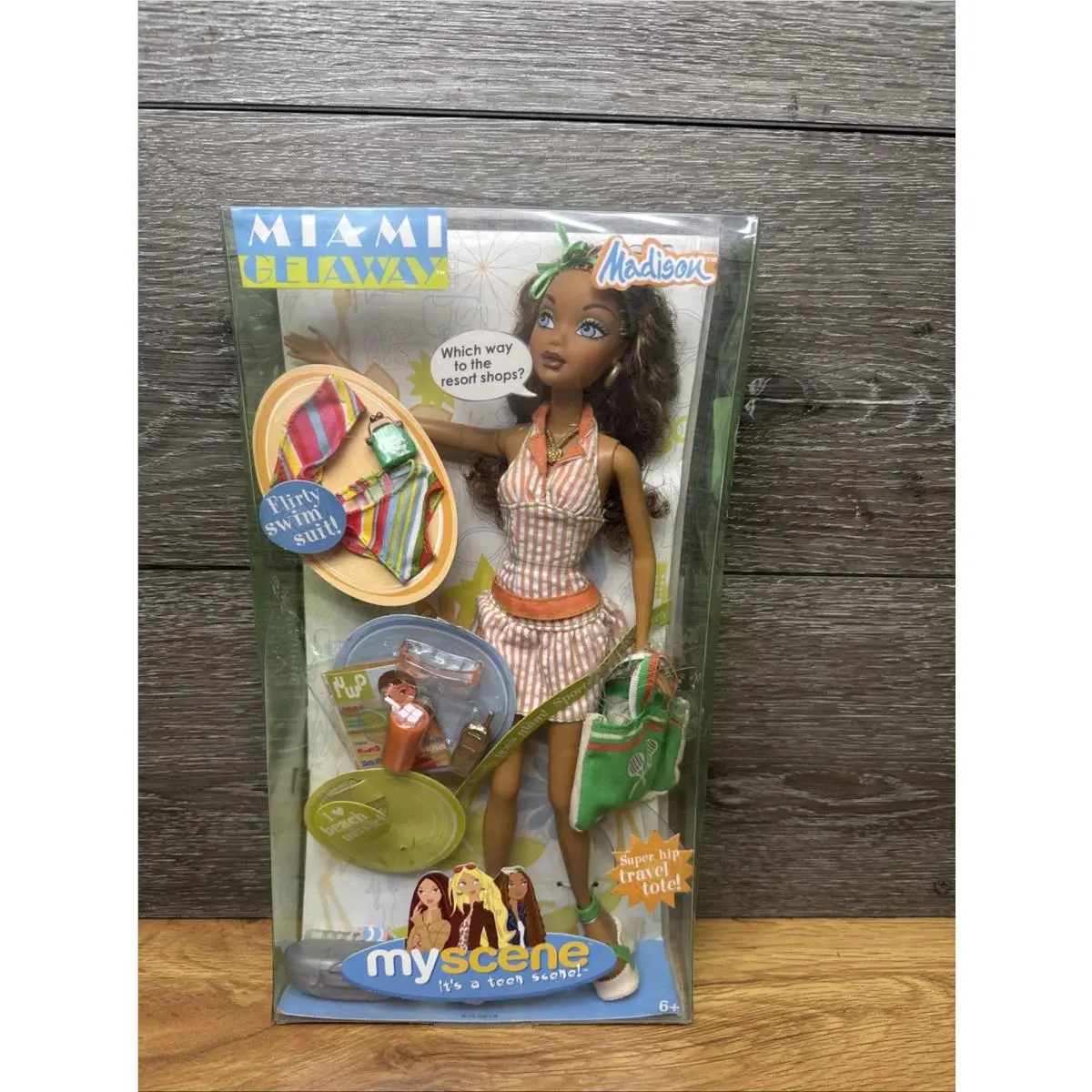 Barbie My Scene Miami Getaway G6125 Madison Swim Suit Tote 2004 Mattel