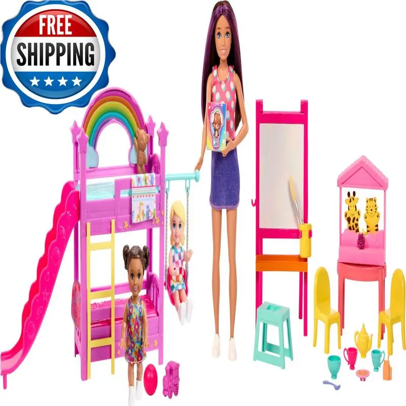 Barbie Skipper Babysitters Inc. Ultimate Daycare Playset 3 Dolls Furniture 15
