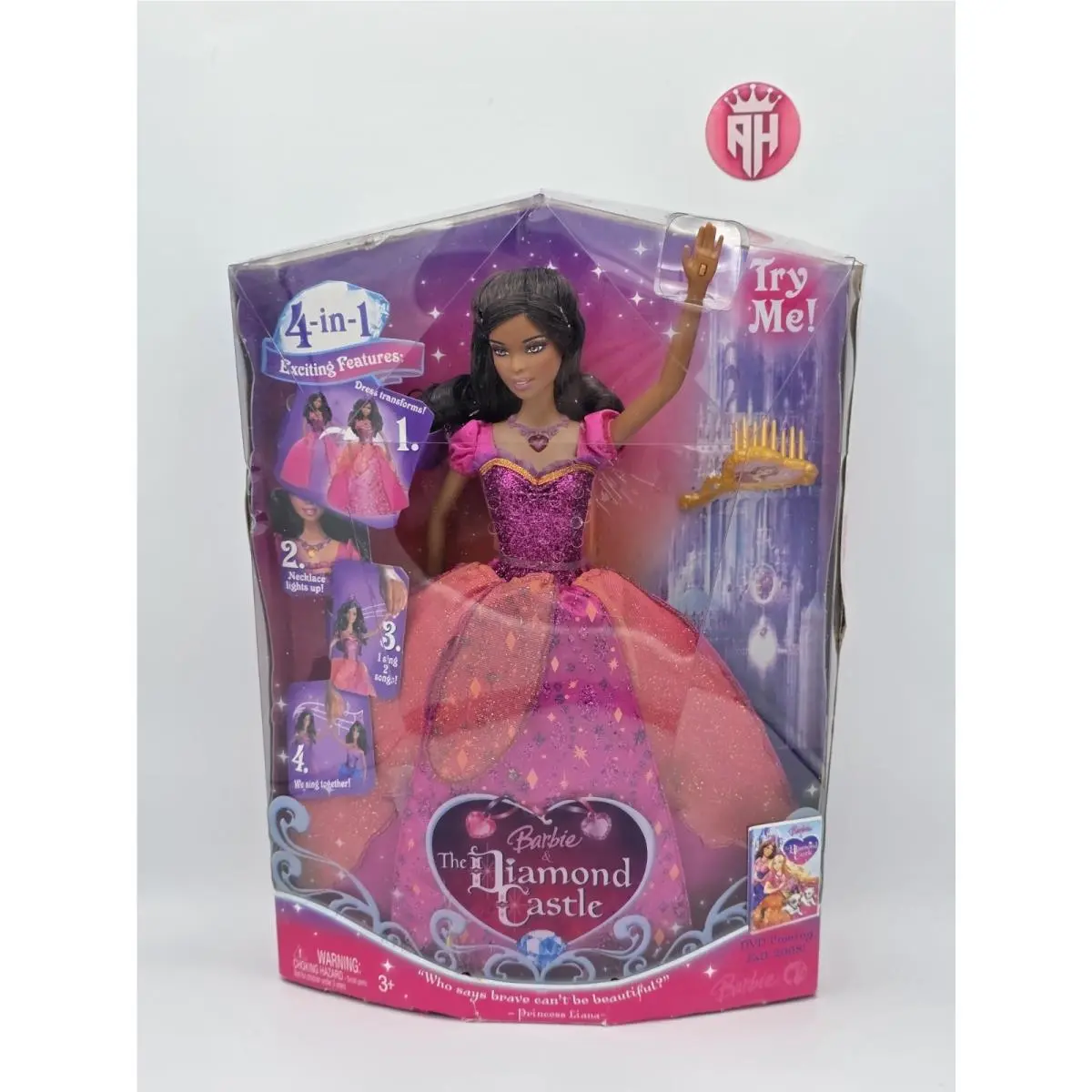 Barbie Diamond Castle Princess Liana Singing Doll African American AA