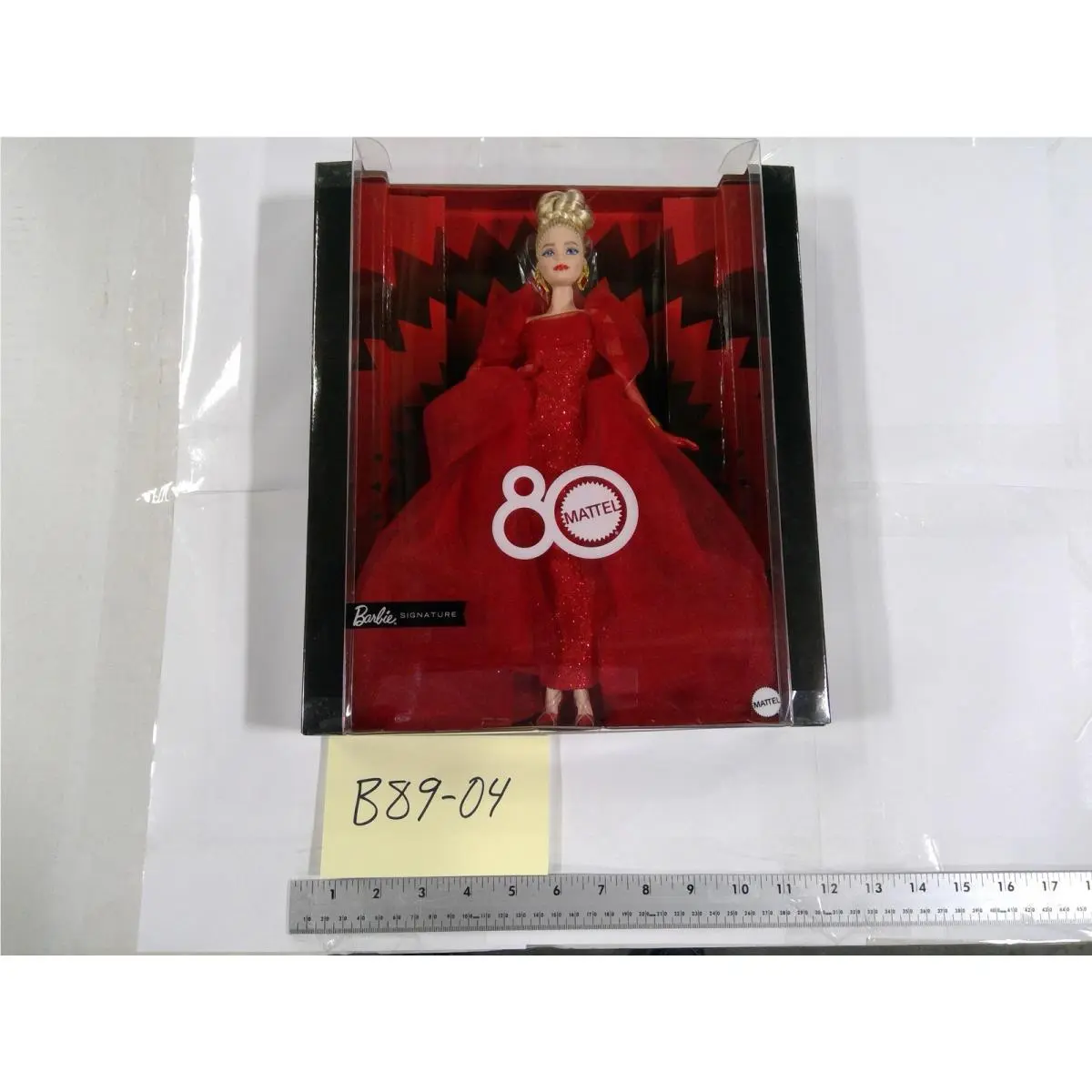 Barbie 80th Anniversary Mattel Signature 11in Fashion Doll Red Gown