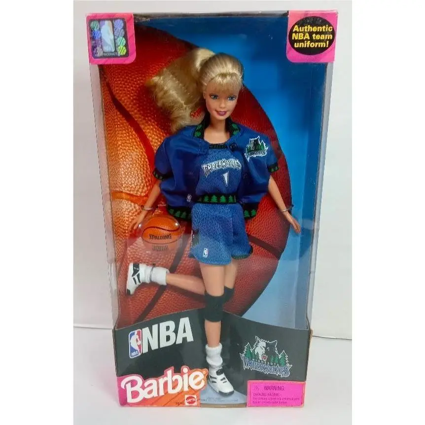 Vintage 1998 Nba Barbie Doll : Minnesota Timberwolves Nrfb