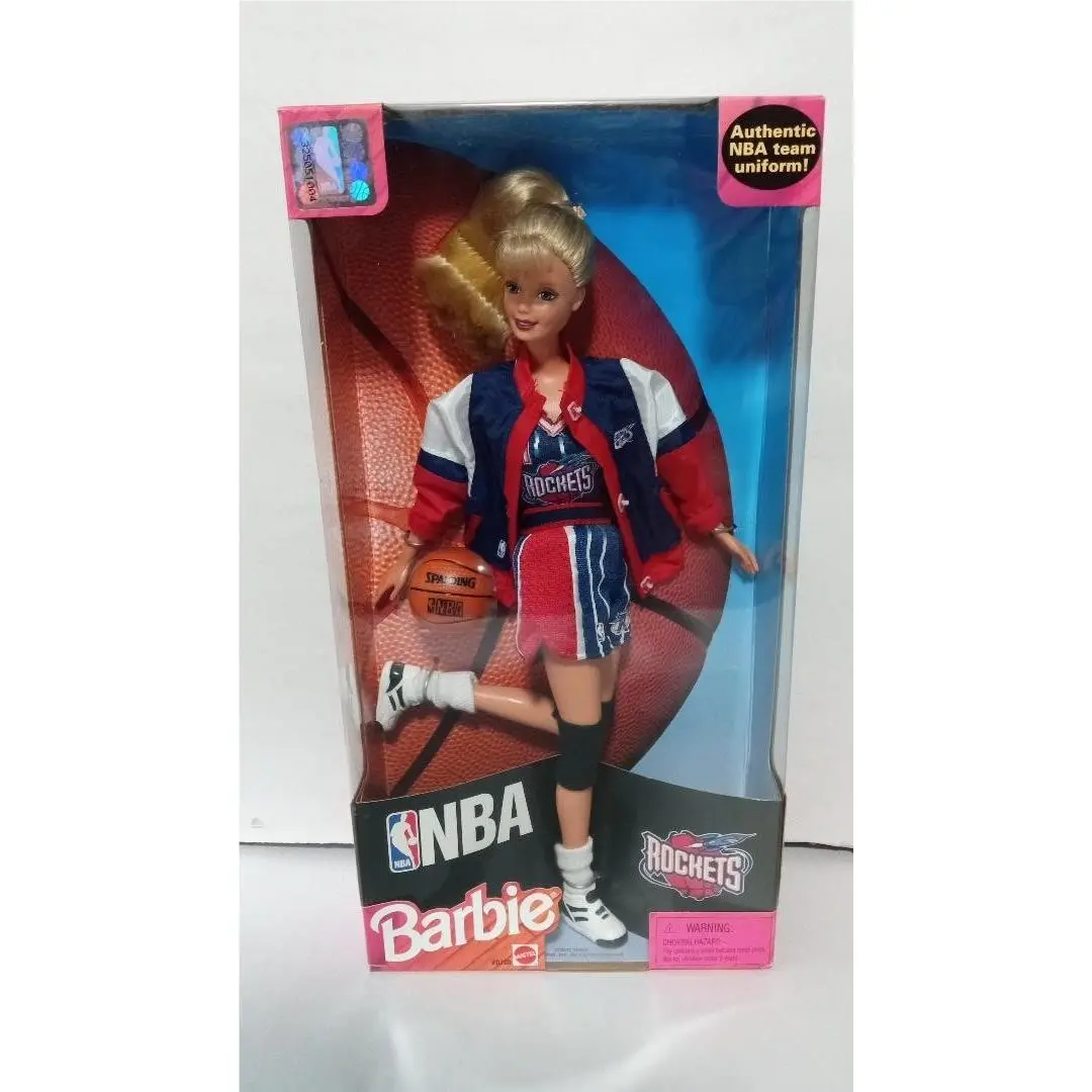 Vintage 1998 Nba Barbie Doll : Houston Rockets - Nrfb