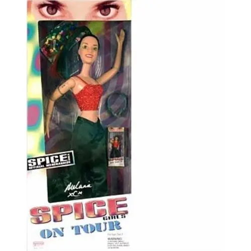 Galoob Spice Girls on Tour Melanie Chisholm Sporty Spice Doll