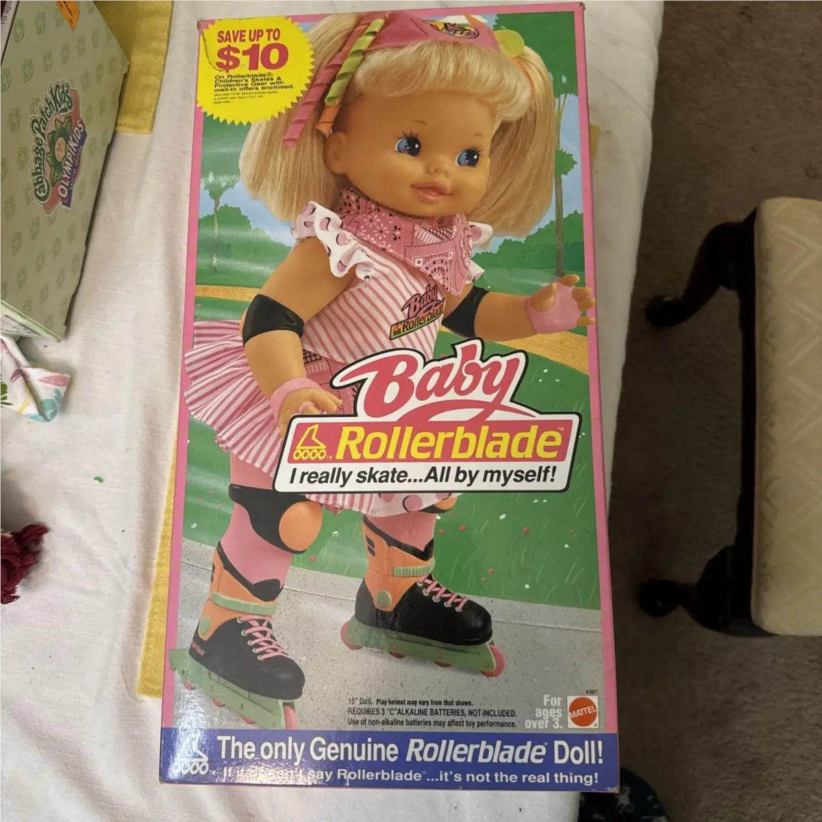 Vintage Mattel Doll Rollerblade 1980 Battery Operated Skating Toy