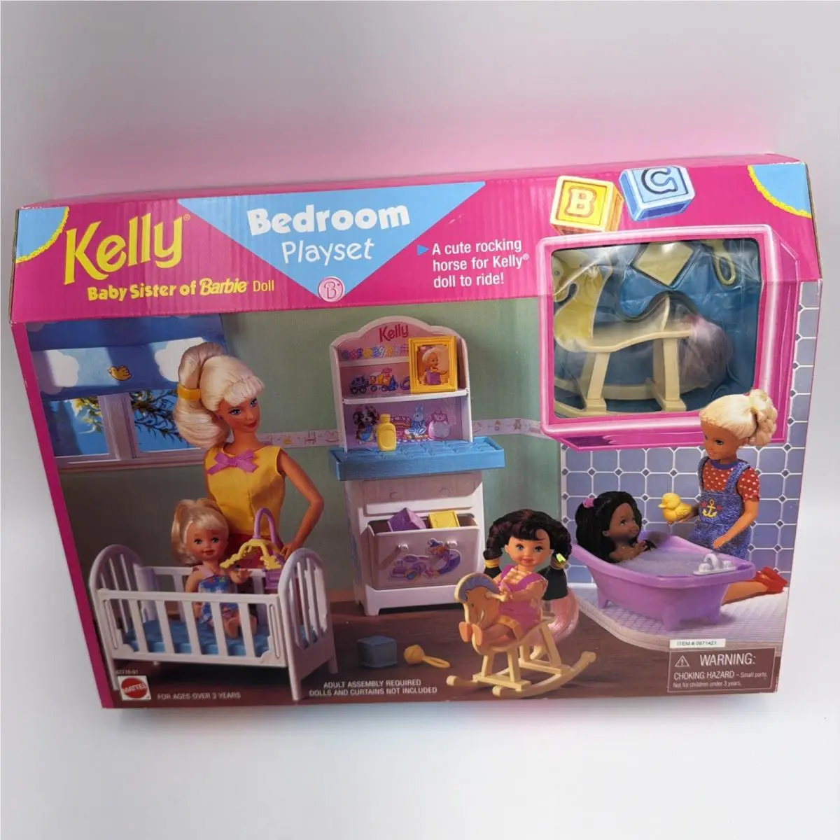1998 Kelly Baby Sister Of Barbie- Bedroom Playset 67716-91