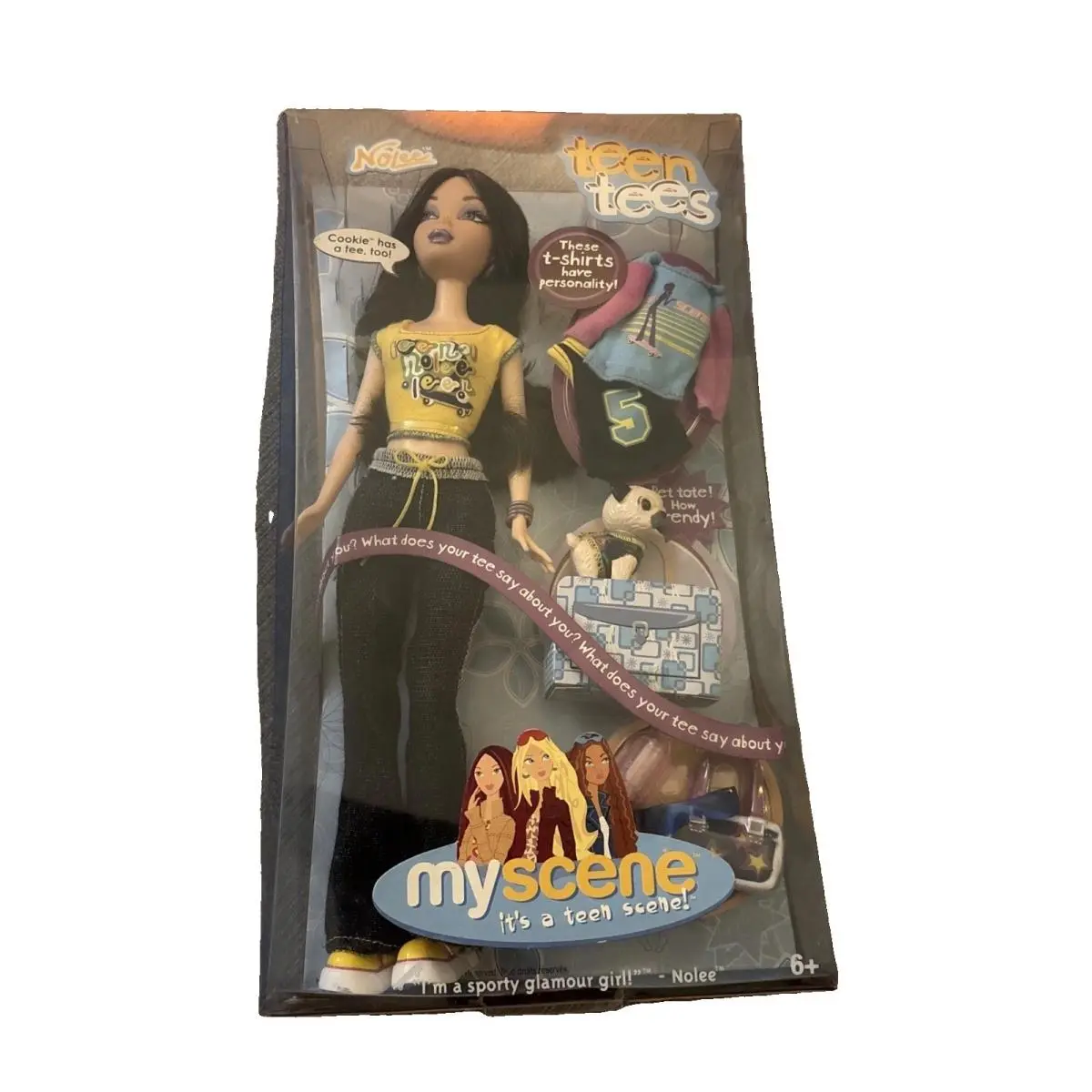 2004 Barbie MY Scene Teen Tees Nolee Nip Box Has Wear