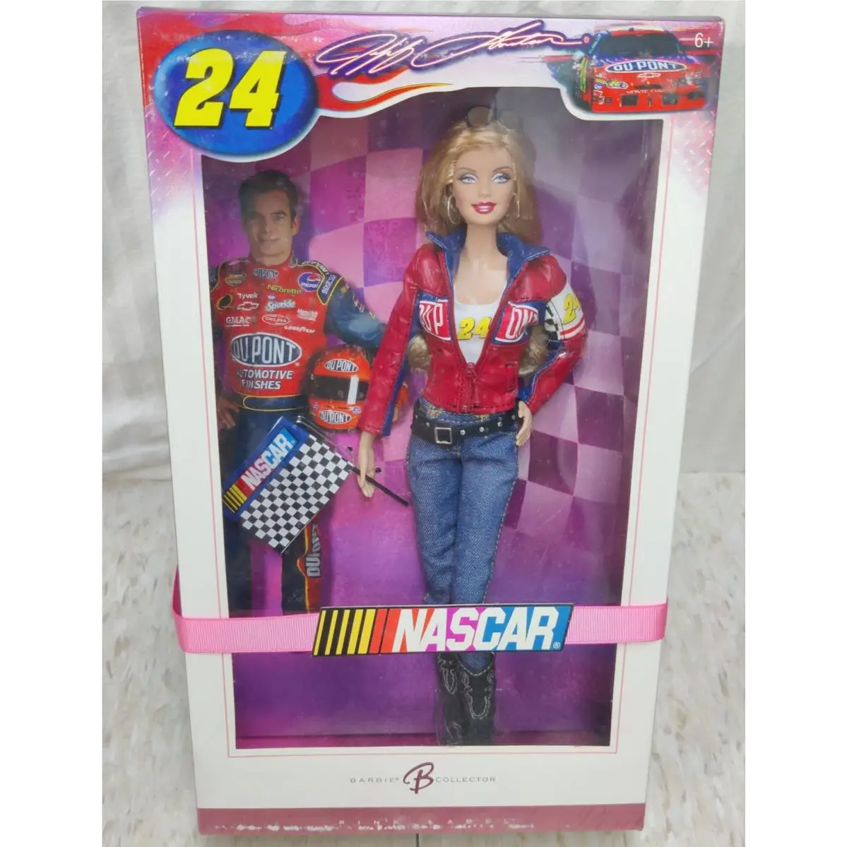 Barbie Collector Pink Label Jeff Gordon Dupont 24 Nascar Mattel