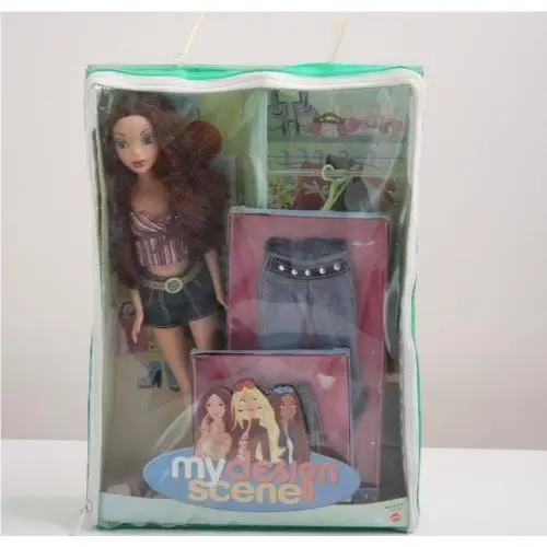 2004 Mattel My Design Scene Chelsea Doll Closet Outfits w/ Zipper Case Nip