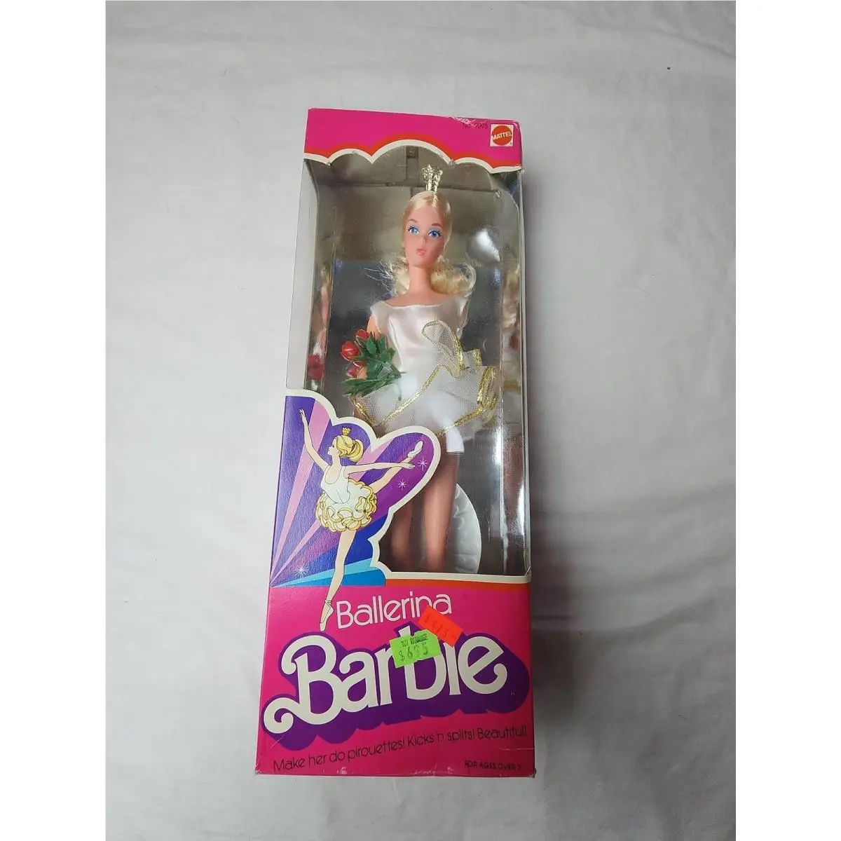 Vintage 1975 Mattel Ballerina Barbie Doll No. 9093 in Box