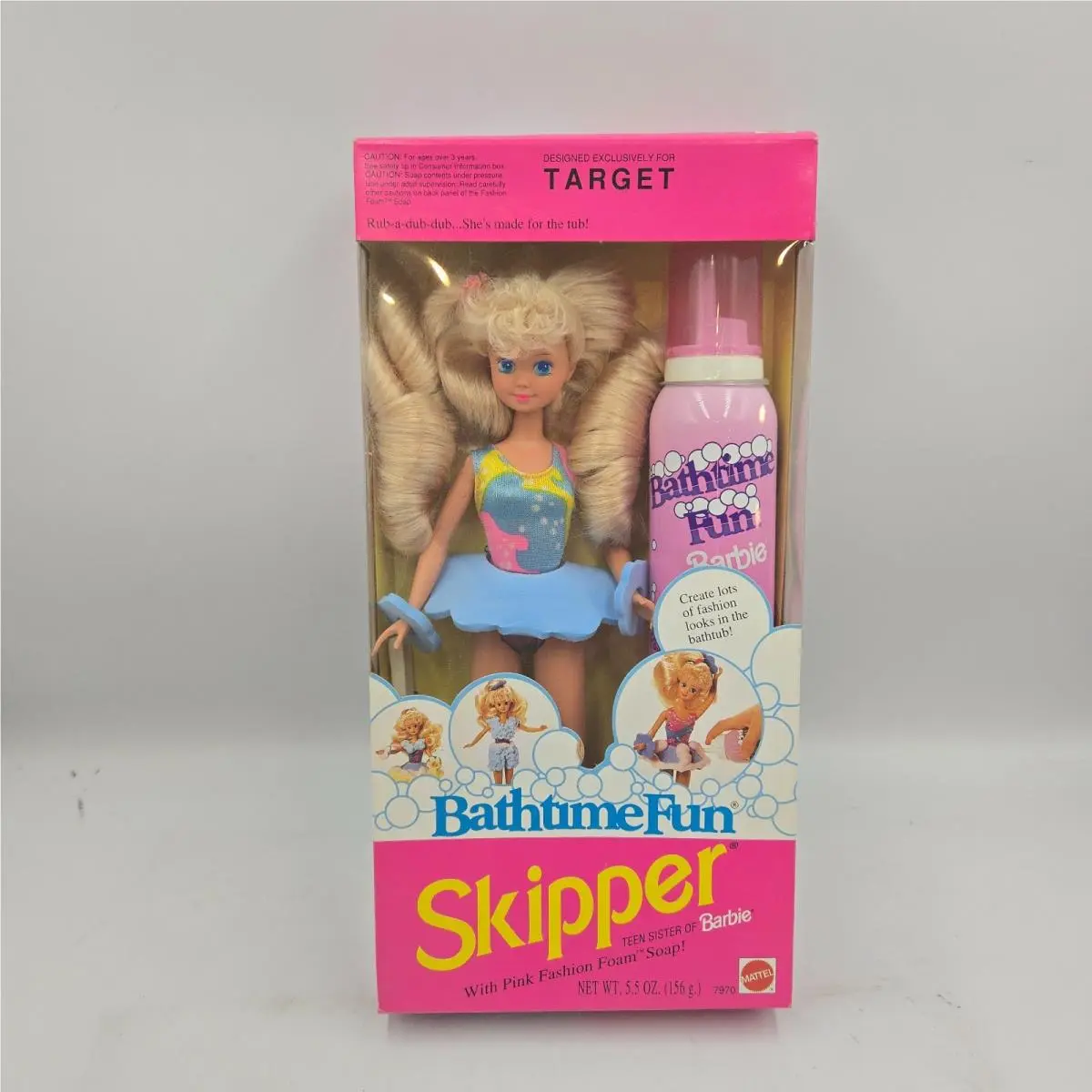 Vintage 1992 Bathtime Fun Skipper Barbie Doll - Target Exclusive 7970 - Mib