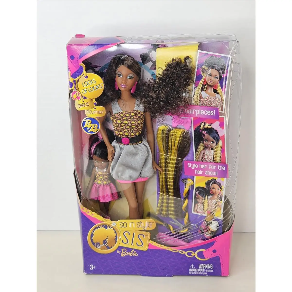 Barbie So In Style Sis Grace Courtney Fashion Dolls AA 2010 Mattel V7120 Nrfb