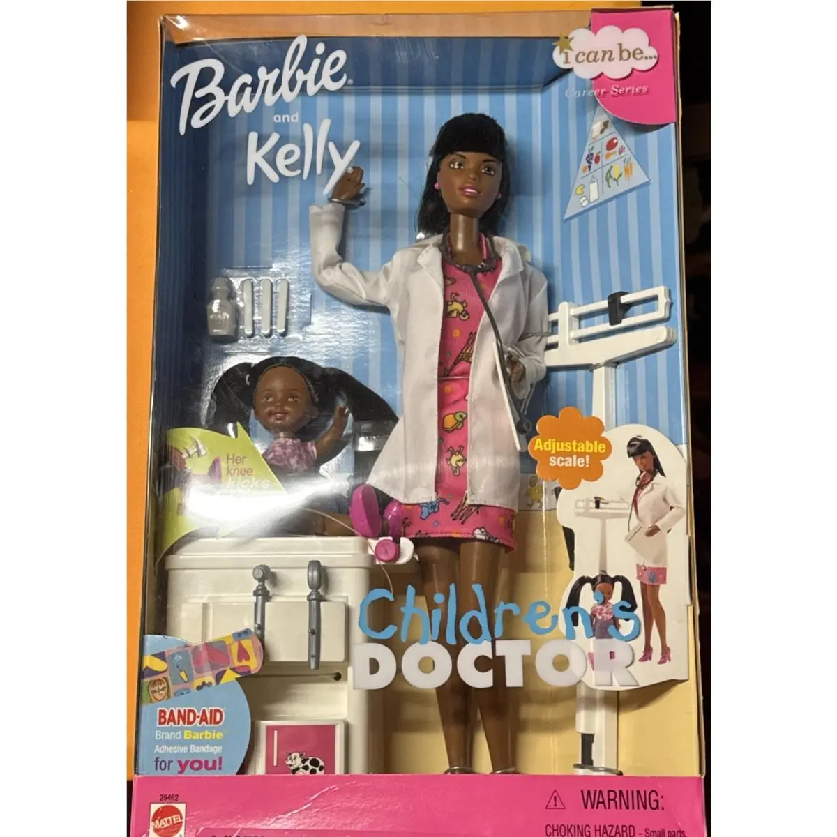 2000 Barbie Kelly Children`s Doctor African American Dolls Mattel 29462
