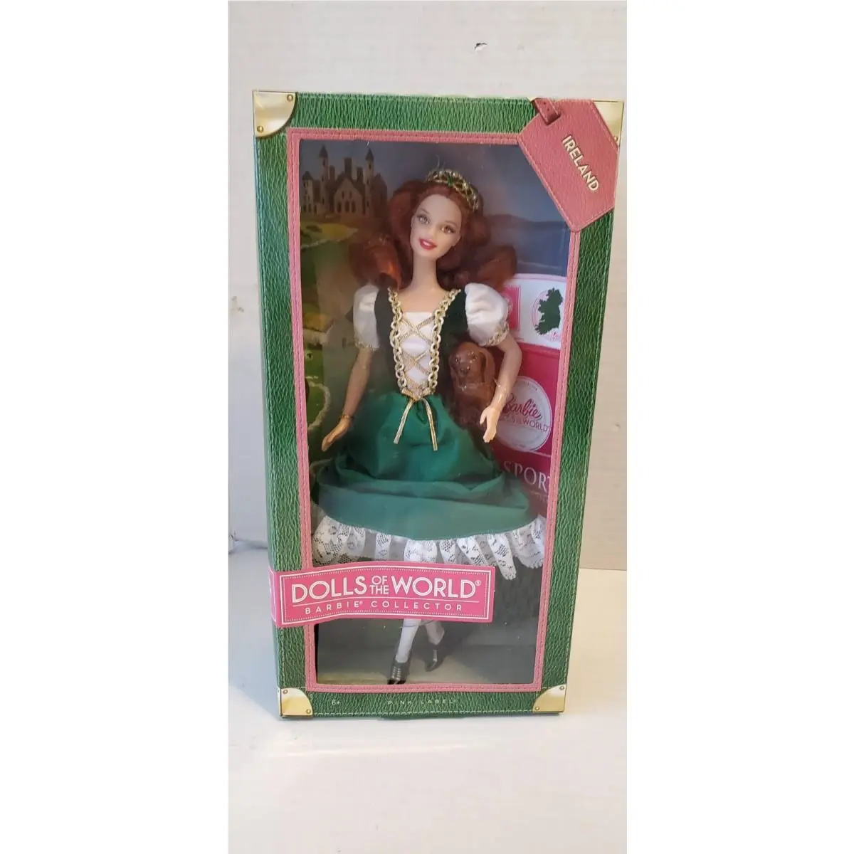 2011 Mattel Barbie 3440-Pink Label Dolls of The World Ireland Red Hair Inbox
